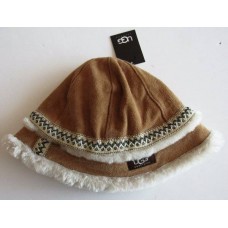 UGG Australia Mujers Tan Suede/Shearling Sheepskin Bucket Hat (O/S) NWT 98617777682 eb-16704397
